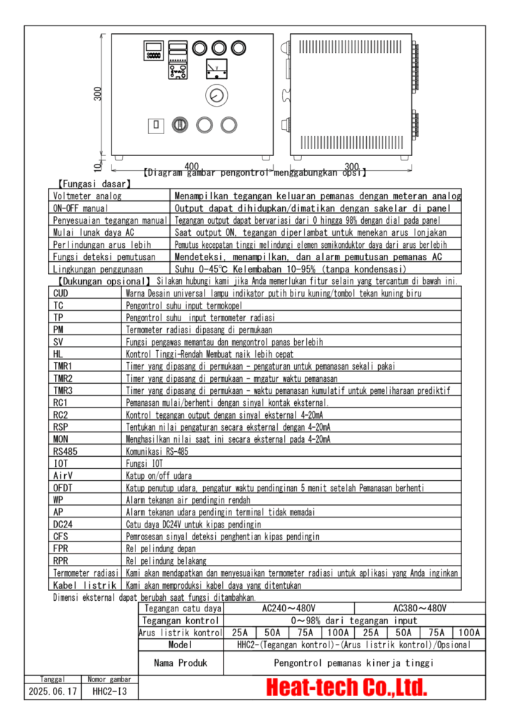 Ikhtisar pengontrol pemanas kinerja tinggi seri HHC2