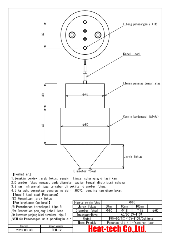 6.Gambar Dimensi FPH-60
